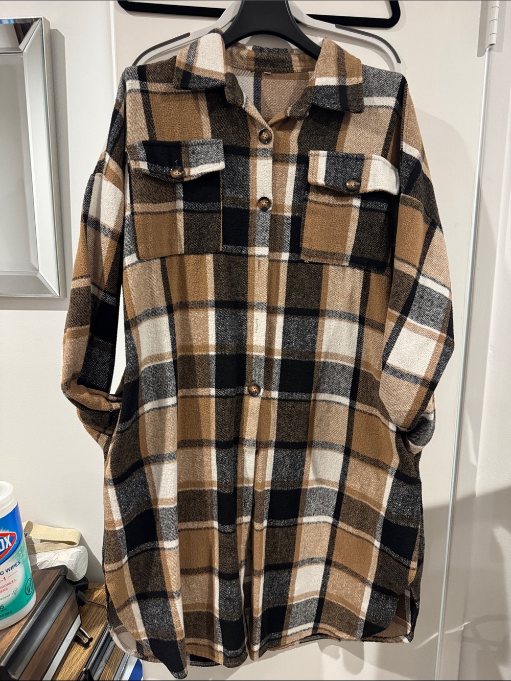 Womens XL Flannel Shacket